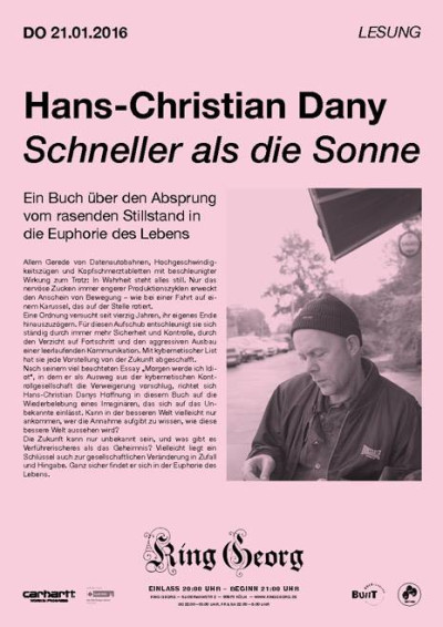 Hans-Christian Dany Schneller als die Sonne