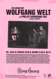 Wolfgang Welt und Phillip Goodhand-Tait